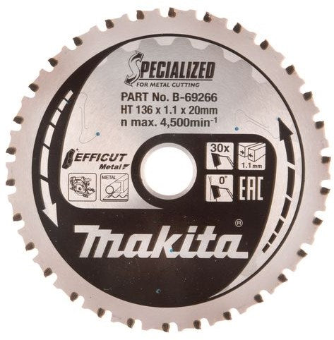 Makita Sägeblatt effizient | 136x20x1,1 | 45t | 0g