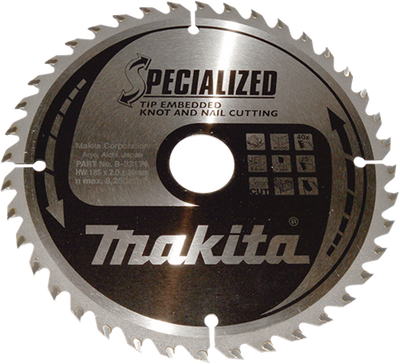 Makita-Sägeblatt | Tipp | 185x30x2,0 | 40t | 25 Grad - b-33174