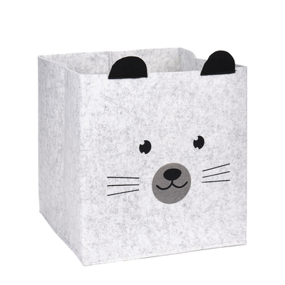 Koboldkorb Filzbär 32x32x32cm