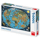 Dinotoys Dino Puzzle - Spezielle Weltkarte - 1000 Stück