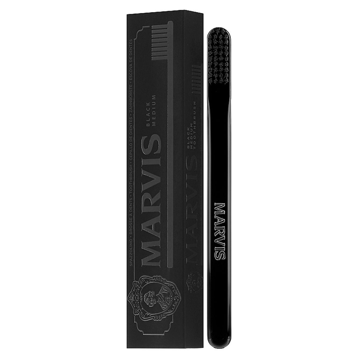 Marvis Zahnbürste schwarz mittel