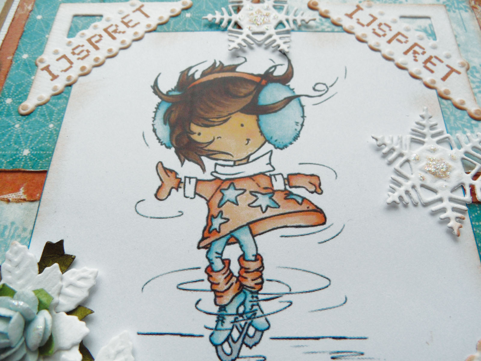 Marianne Design • Sammlerstücke, Stanzprägeschablone, holländischer Eck- und Wintertext