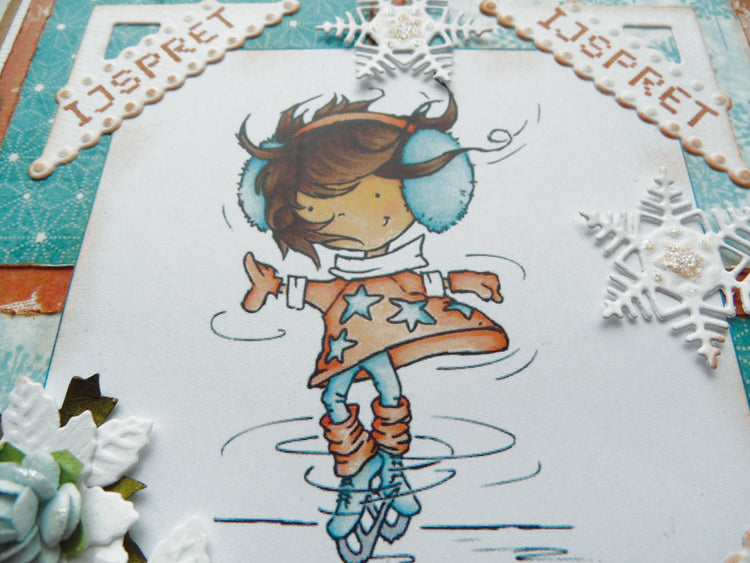 Marianne Design • Sammlerstücke, Stanzprägeschablone, holländischer Eck- und Wintertext