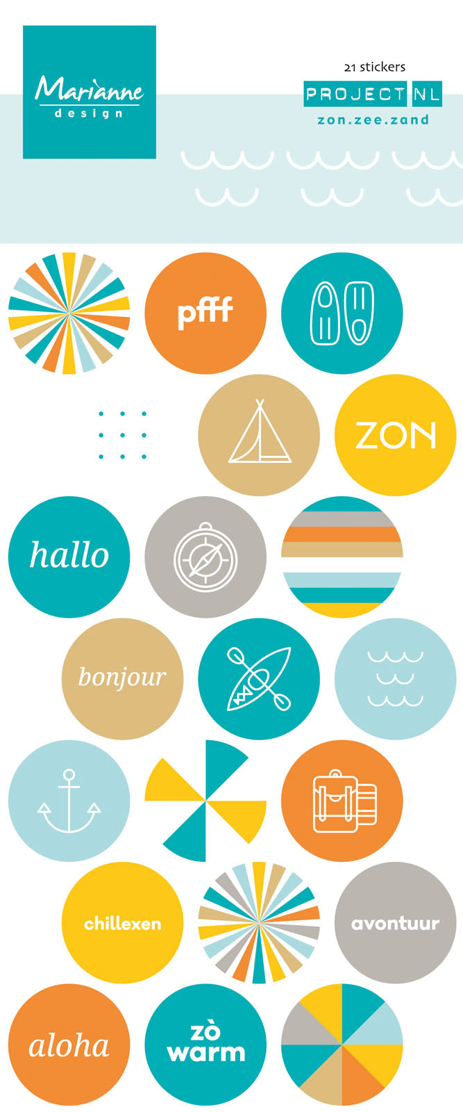 Marianne Design • Dekoration Spanplatte holländisch Sonne, Meer, Strand