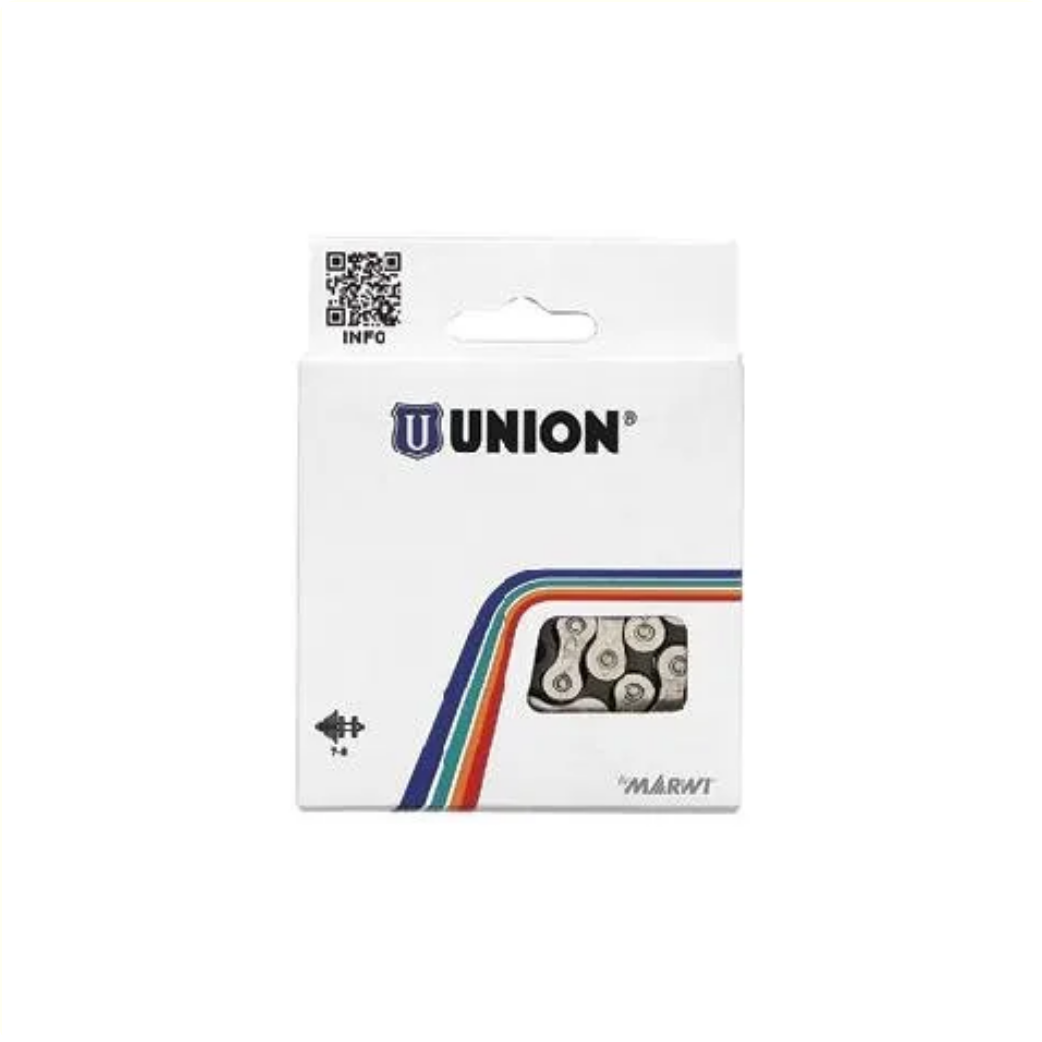 Fahrradkette Union 747 1 2x1 8 112L schwarz