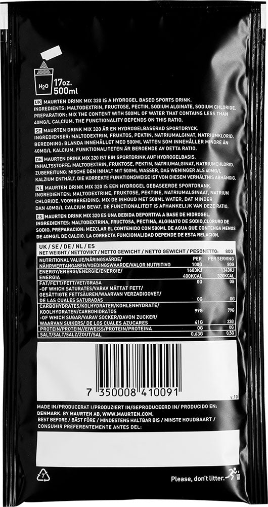 Maurten Getränkemix 320 Hydrogel-Getränkepulver 80g
