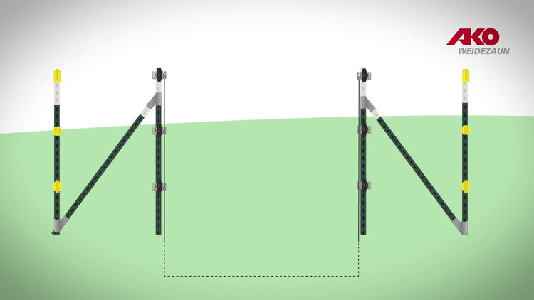Ako Torgriffanker 3-Wege-Vario-Set für T-Pfosten 3-tlg