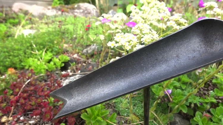 Die weiße Unkrautschaufel mit Eschenstiel 140 mm Durchmesser