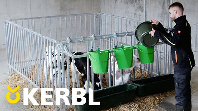 Kerbl Kälbereimer mit hygienischem Ventilsauger