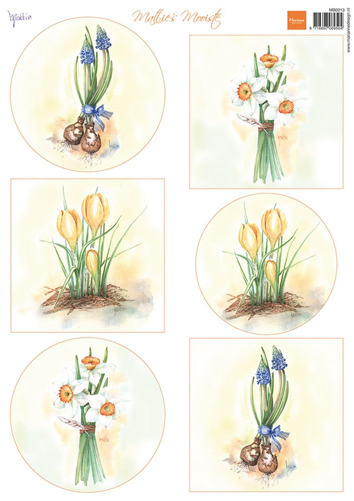 Marianne Design • Schnittbogen mit Matties schönsten Blumenzwiebeln