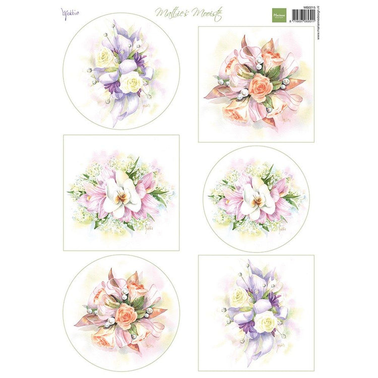 Marianne Design • Ausschneidebogen mit Matties schönsten romantischen Blumensträußen