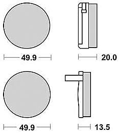 TRW -Bremsbeläge MCB 32 Bio -Standard