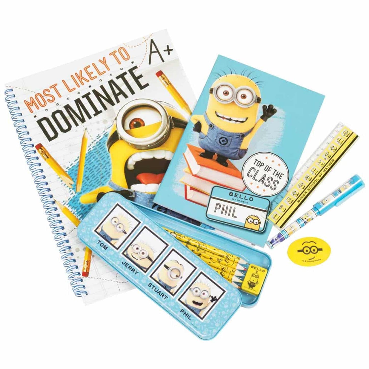 Bild Minions verabscheuungswürdig mit umfangreichem Briefpapiersatz