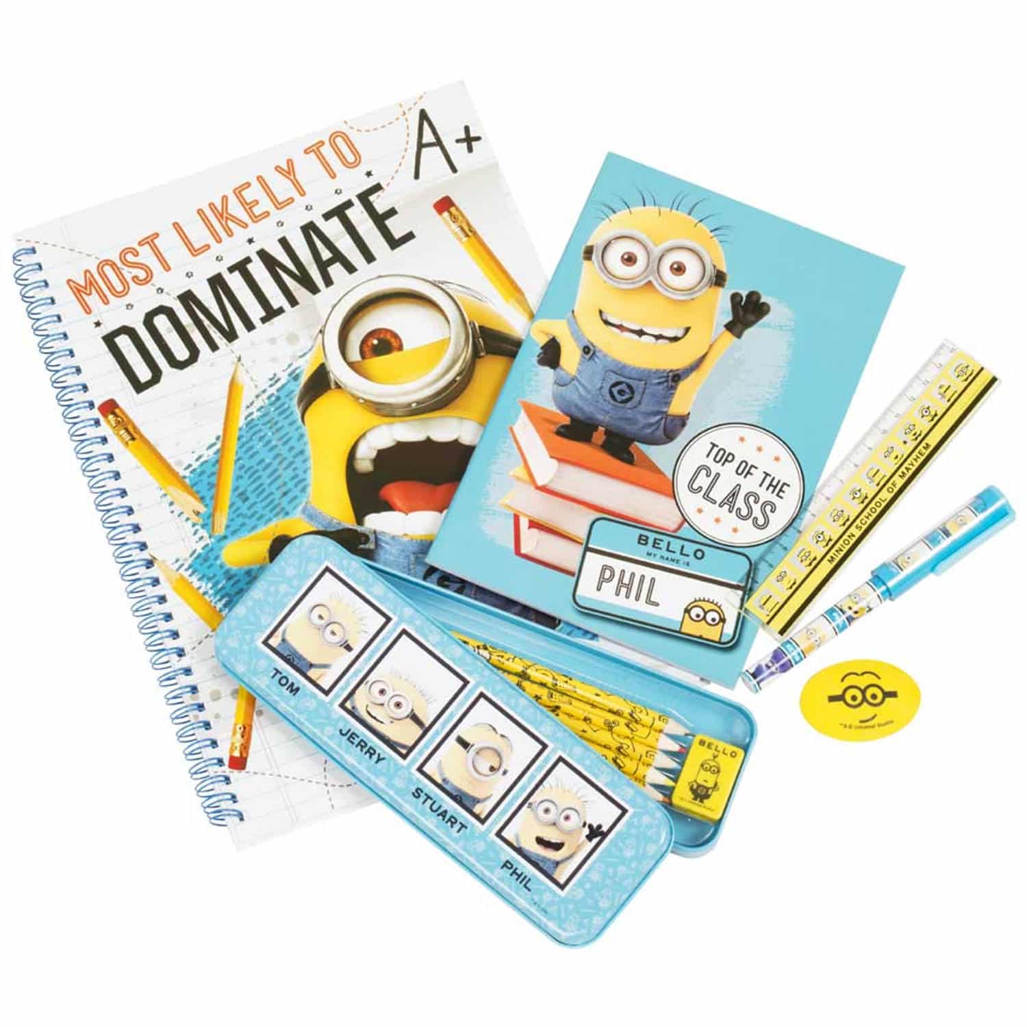 Bild Minions verabscheuungswürdig mit umfangreichem Briefpapiersatz