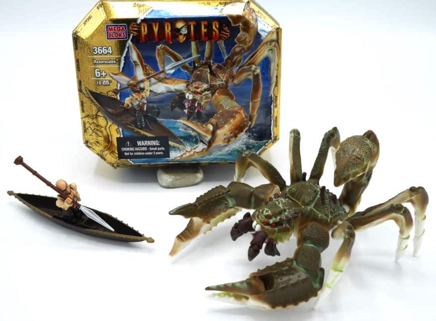 Mega Bloks Pyrates Razorscales Krab mit Boot und Figur