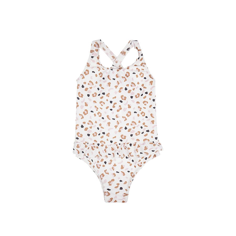 Leopard | Kaki Girls UV Badeanzug