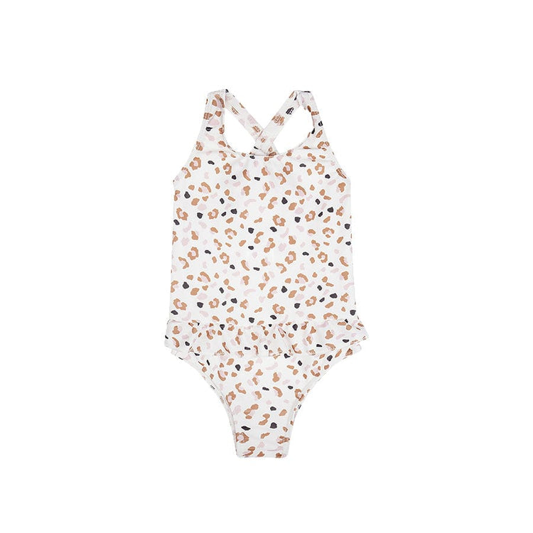Leopard | Kaki Girls UV Badeanzug