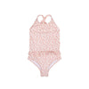 Leopard | Alte rosa Mädchen UV Badeanzug