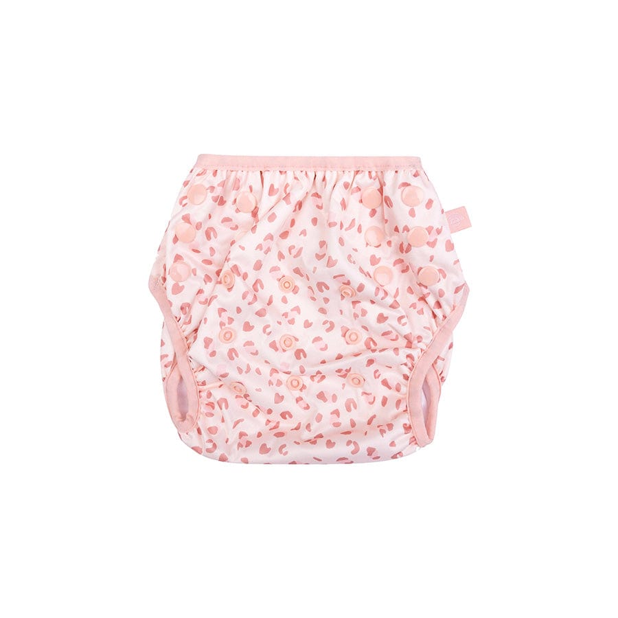Leopard | Alte rosa waschbare Schwimmwindel