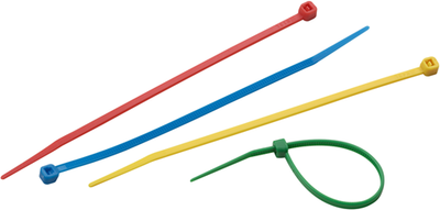 Meister Kabelbinder-Set 150 x 3,6 mm, mehrfarbig, 50 Stück – wu7452140
