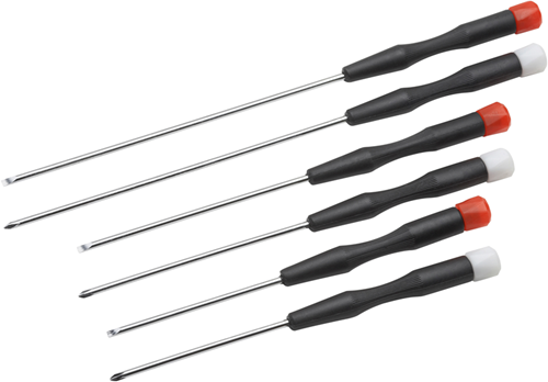 Meister Schraubendreher-Set elektrisch. 6 Stück - wu3322800