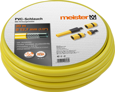 Meister Schlauchanschlussset 20m 1 2 w - wu9926280