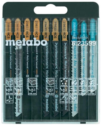 Metabo 10-teiliges Sortiment an Stichsägeblättern - 623599000