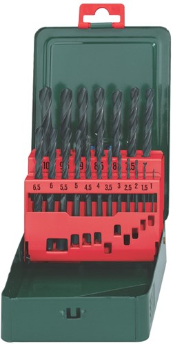 Metabo 19-teiliges HSS-R-Bohrerset | Rolle gerollt - 627151000