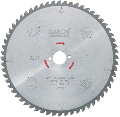 Metabo Zubehör Kreissägeblatt HW CT ø 220x30, 36 WZ - 628042000