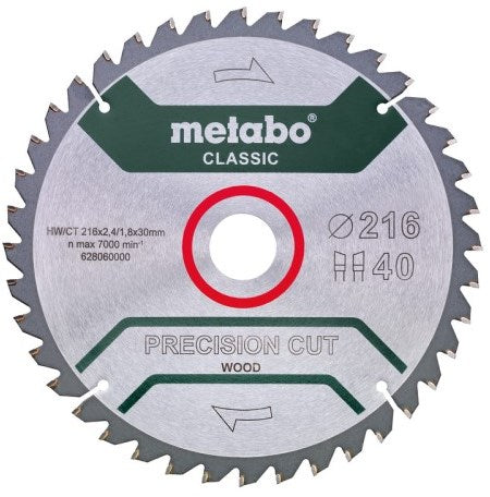 Metabo Zubehör Kreissägeblatt | Präzisionsschnitt-Klassiker | 305x30mm | z56 wz 5° neg b - 628657000