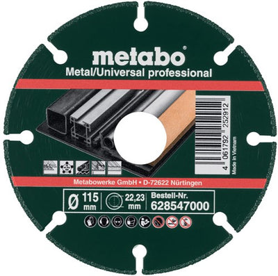 Metabo Zubehör Diamant-Trennscheibe Mu-P Prof. 115x22,23 mm - 628547000