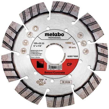 Metabo Zubehör Diamant-Schleifscheibe | ø 125x22,23mm | cp | Betonprofi - 628571000