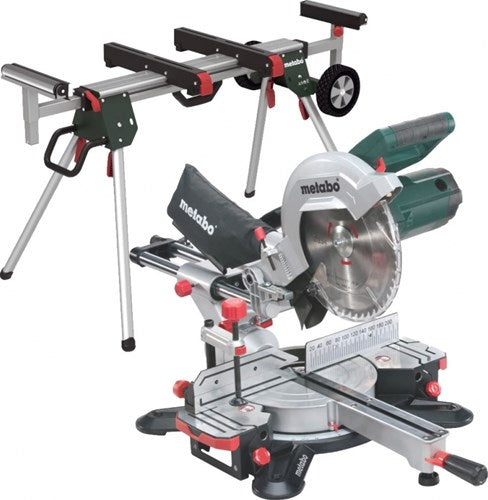 Metabo Kappsäge kg 254 m mit Zugfunktion | neues Modell + KSU 251 Fahrgestell - 690967000