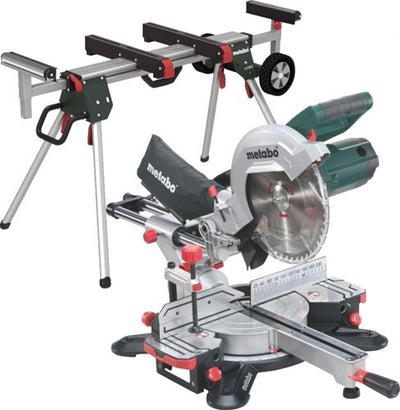 Metabo Kappsäge kg 254 m mit Zugfunktion | neues Modell + KSU 251 Fahrgestell - 690967000