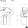 Metabo Ash 18 l PC kompakter kabelloser Allzweckstaubsauger | 18v | ohne Akkupacks und Ladegerät - 602028850