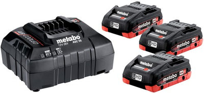 Metabo Basisset 3 x LiHD 18v 4,0 Ah Akkus | Ladegerät ASC 55 12–36 V – 685132000