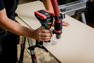 Metabo fmv 18 ltx bl 8 Akku-Kantenfräser | ohne Akkupacks und Ladegerät in Metabox 145 l - 601742840