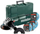 Metabo w 750-125 Set | Winkelschleifer | 125mm | 750 Watt | 11500 Minuten | im Kunststoffkoffer + Zubehör - 603605680