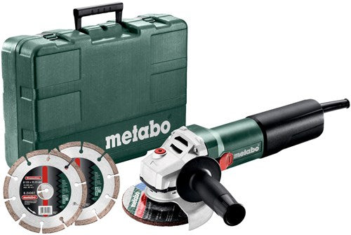 Metabo weq 1400-125 | 1400w | Winkelschleifer | mit 2 Diamanttrennscheiben - 600347510