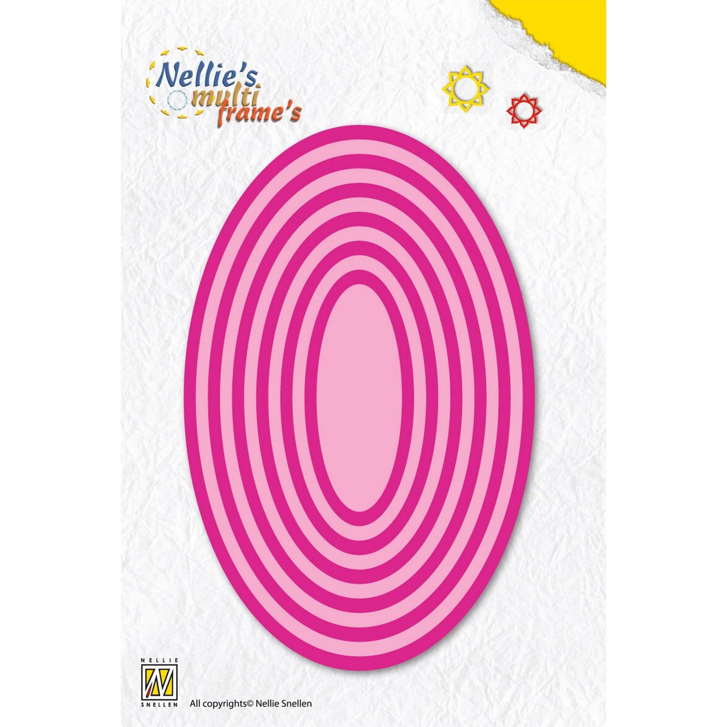 Nellies Wahl • Stanzformen mit mehreren Rahmen, oval, 12 Stück.