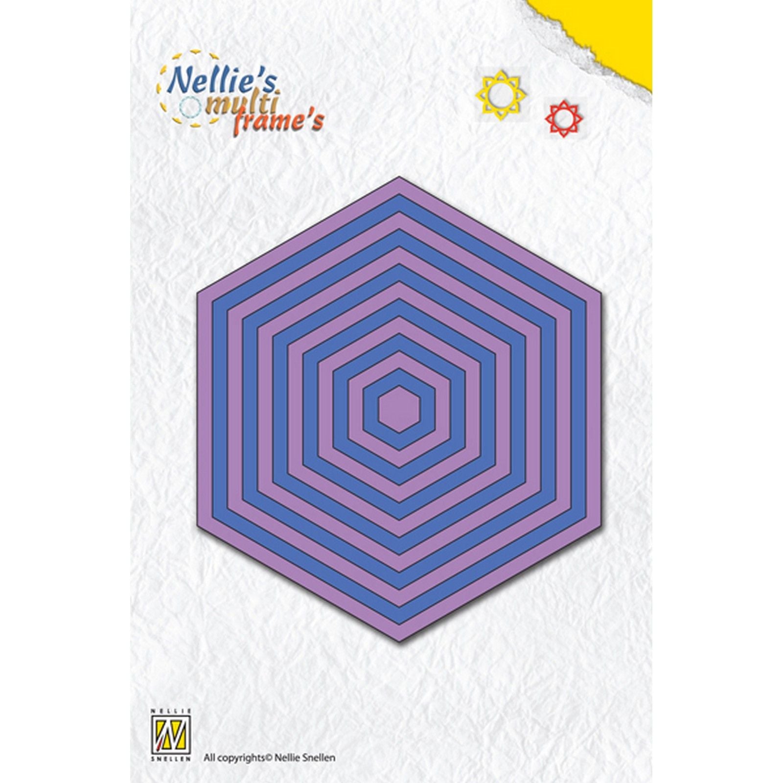 Nellies Wahl • Multi-Frame-Stanzformen, Sechskant, 13 Stück.