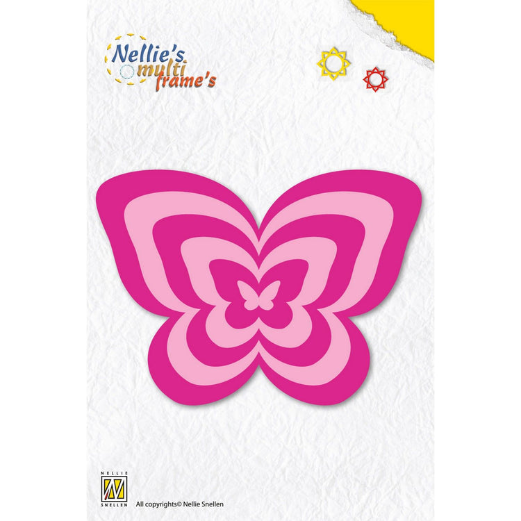 Nellies Wahl • Stanzformen mit mehreren Rahmen, Schmetterling, 6 Stück.