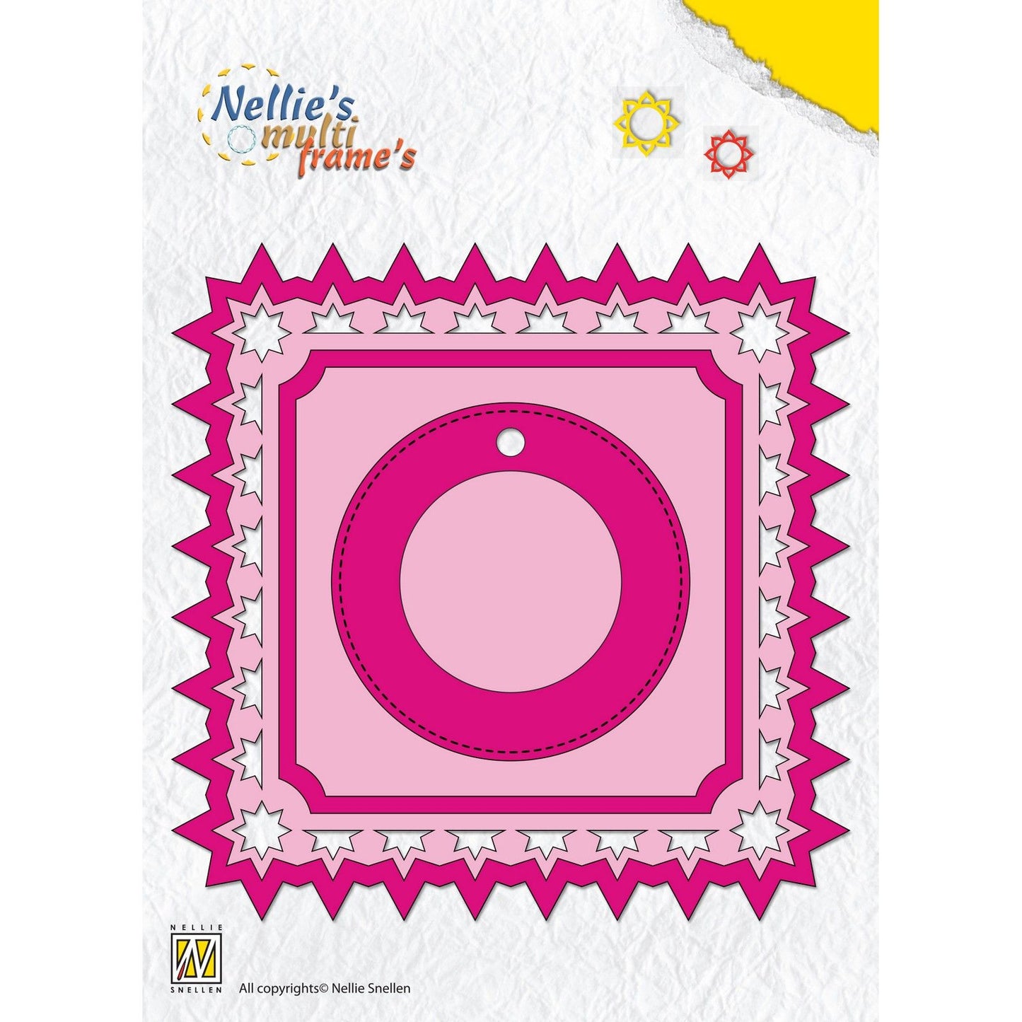 Nellies Wahl • Stanzformen mit mehreren Rahmen, Weihnachtsstern, quadratisch, 6 Stk.