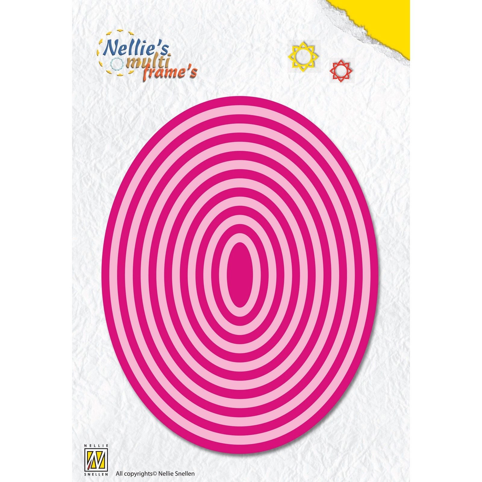 Nellies Wahl • Stanzformen mit mehreren Rahmen, oval, 17 Stück.