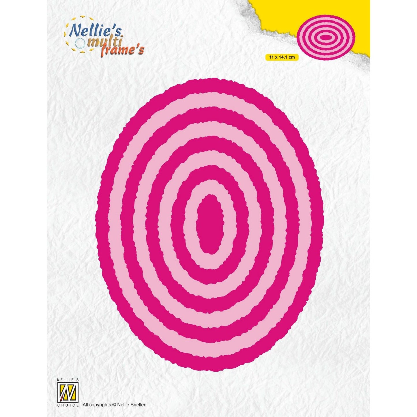 Nellies Wahl • Multi-Frame-Stanzformen Fotorahmen oval 9-tlg.