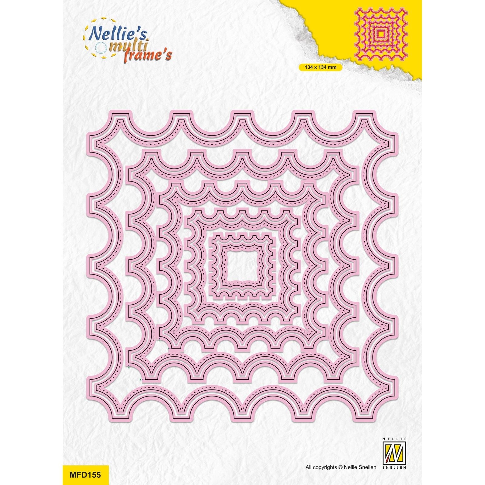 Nellies Wahl • Multi-Frame-Stanzformen, quadratisch, 10 Stück.