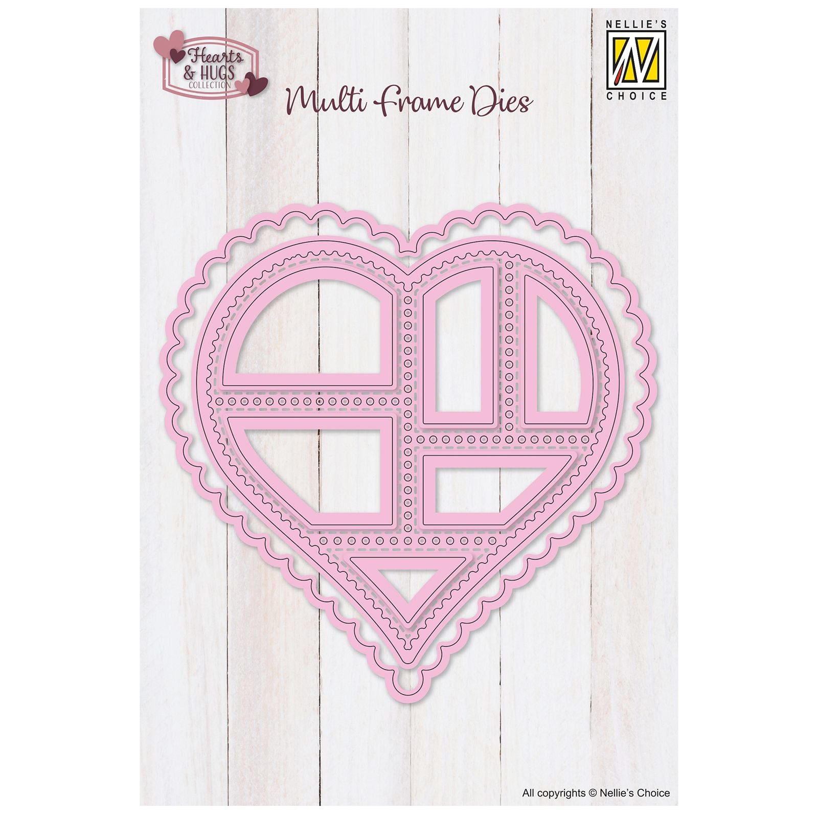 Nellies Wahl • Multi-Frame-Stanzformen Stempel Herz 9-tlg.