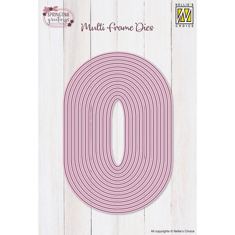 Nellies Wahl • Stanzformen mit mehreren Rahmen, oval, 14 Stück.
