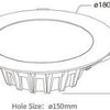 Mi-light RGB-CCT LED-Downlight 18W LED0244