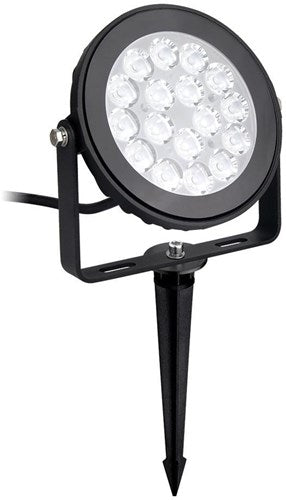 Mi-light RGB-CCT LED-Gartenstrahler IP65 9 W runde schwarze LED0255